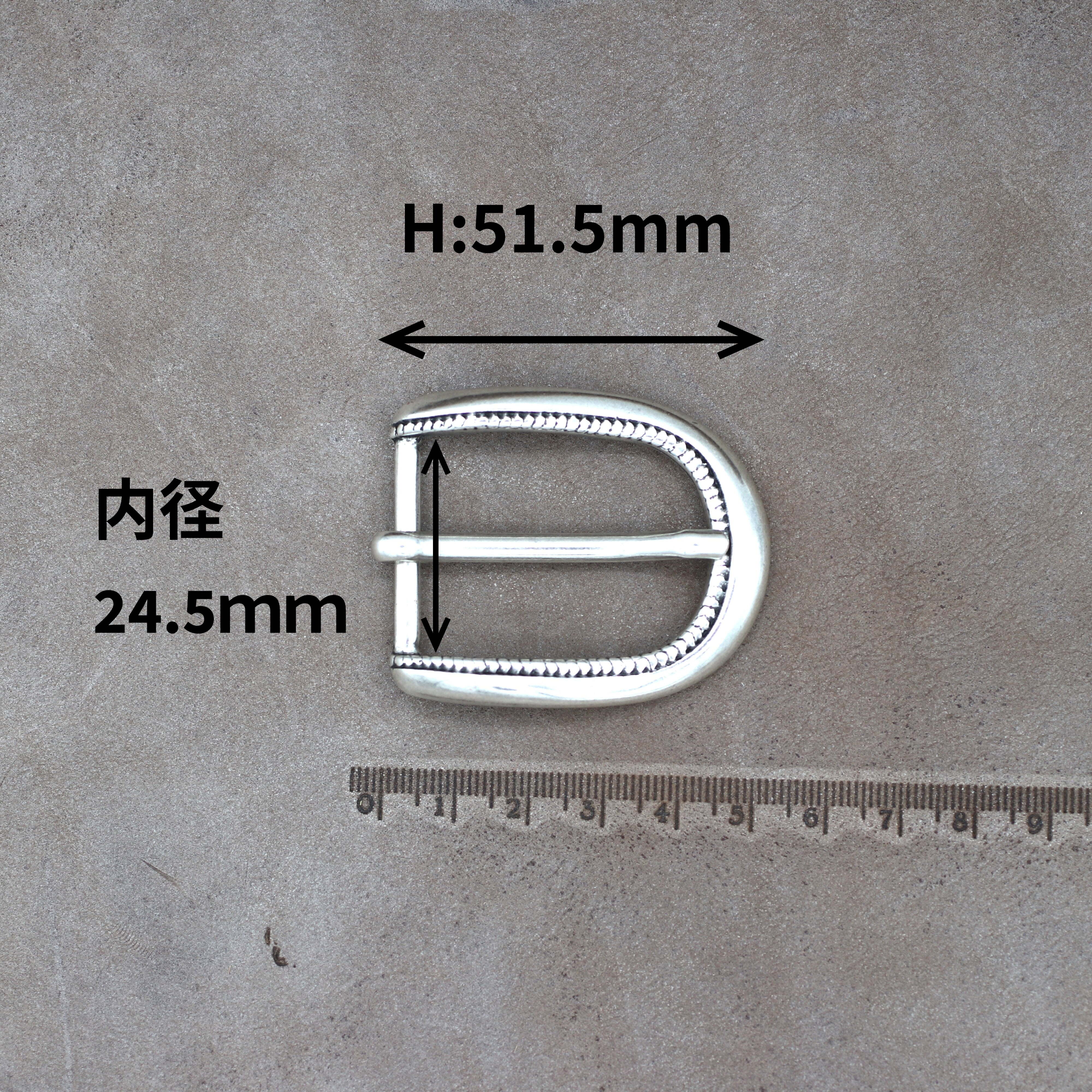 33644D】イタリア製 バックル 30mm幅 カジュアルベルト用 尾錠 装飾