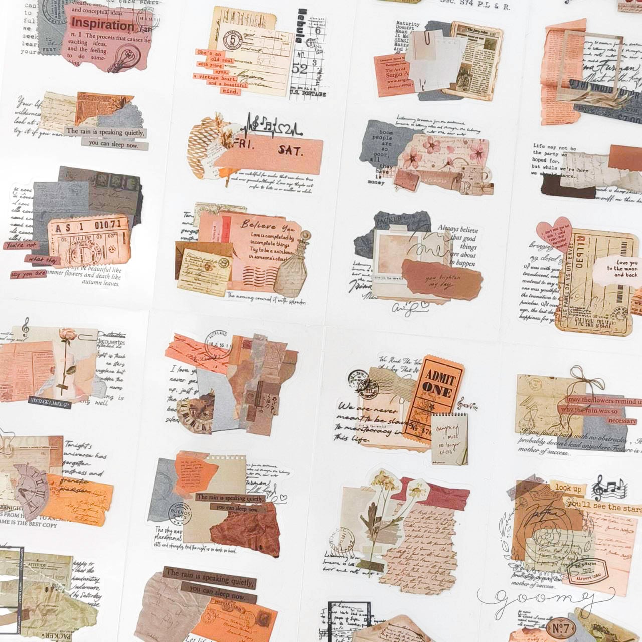 20ページレトロシールパッド 2 <S1239>