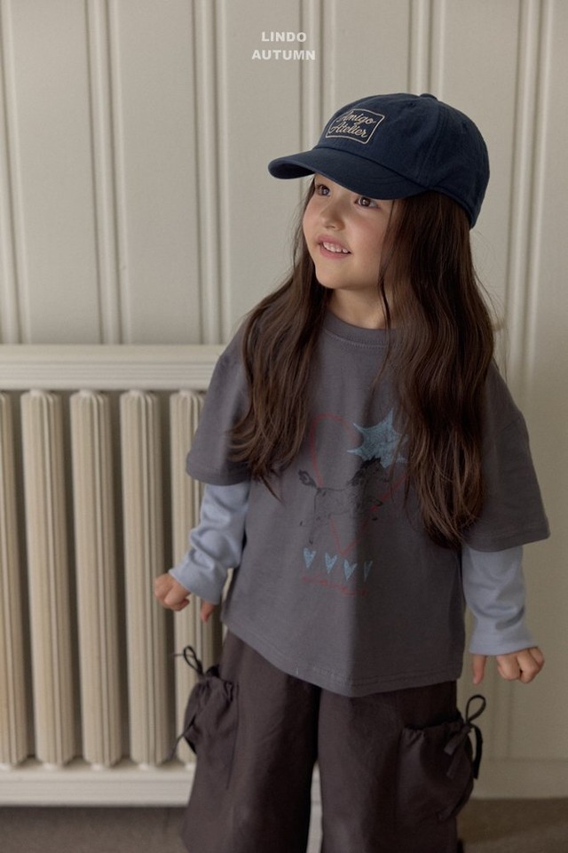 【取寄】lindo｜sketch short sleeve tee｜スケッチ半袖Tシャツ｜XS-XL｜kids｜26 autumn