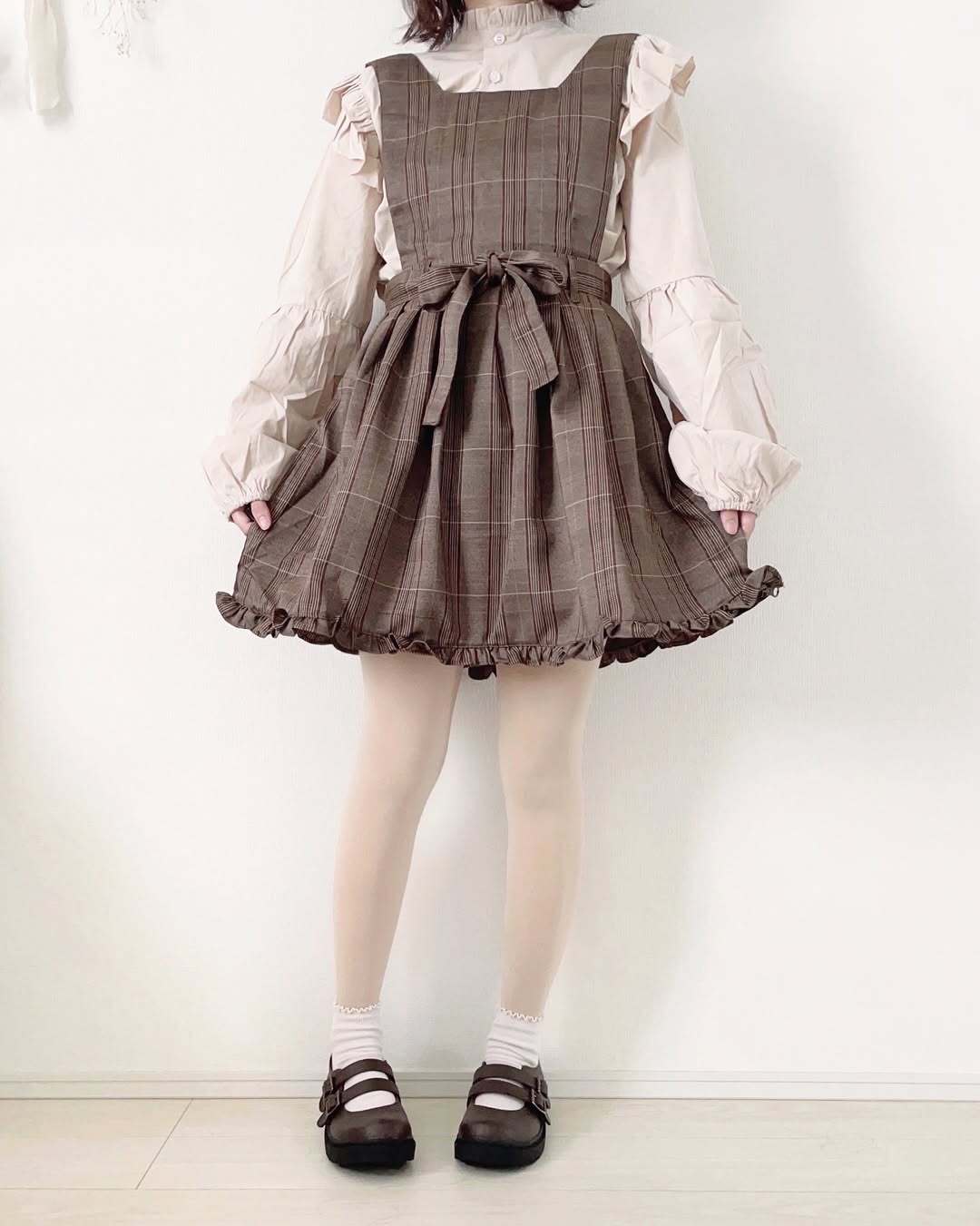 フォロワーさんとお洋服作る企画】【即納】ばちかわレトロガーリー