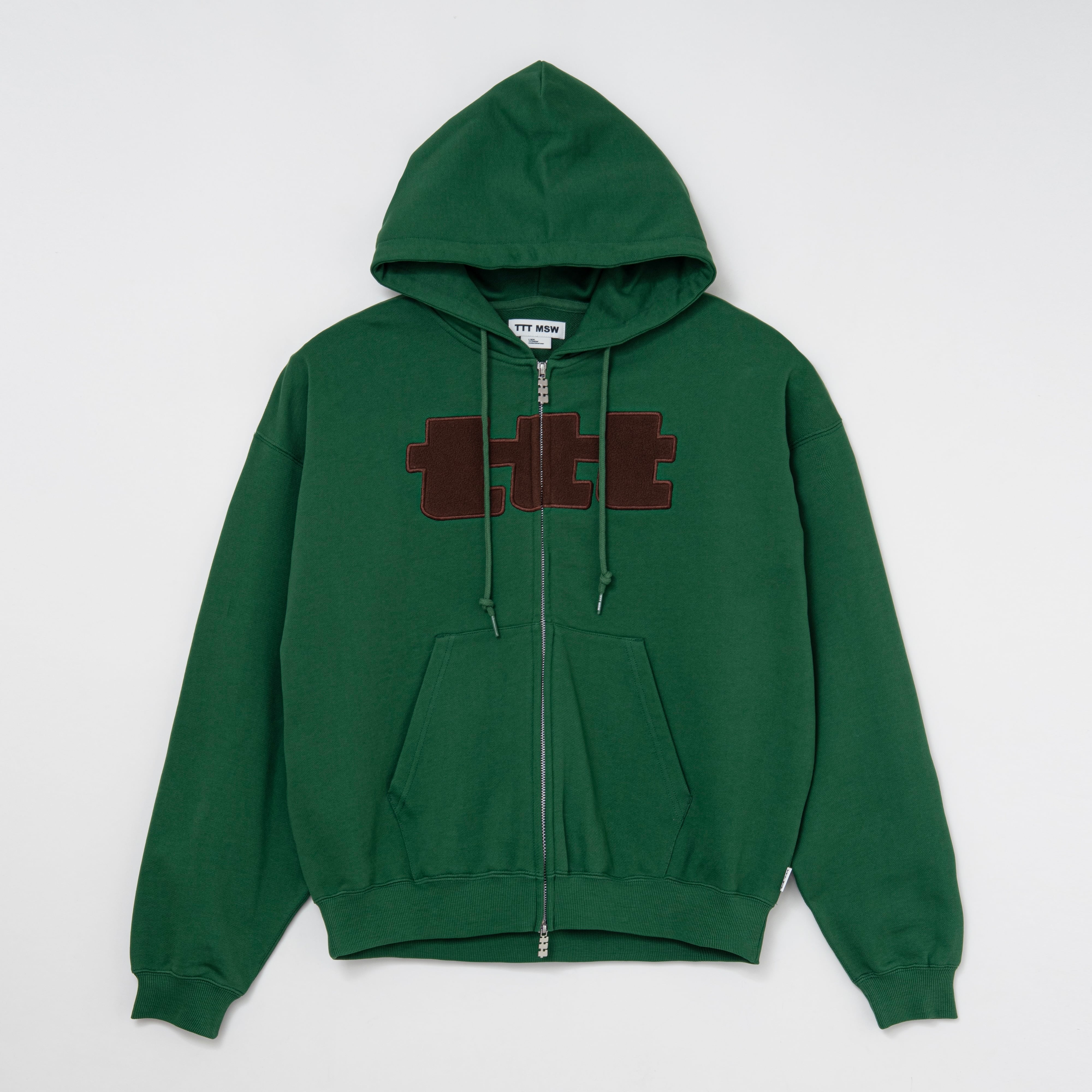 抽選販売》ttt big logo zip up hoodie（GREEN） | TTTMSW
