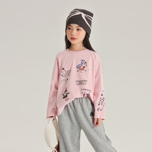 秋手描き柄長袖Ｔシャツ2色