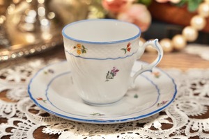 B【Richard Ginori】リチャード・ジノリ  Fiori ベッキオ フィオーリ デミタスカップ&ソーサー