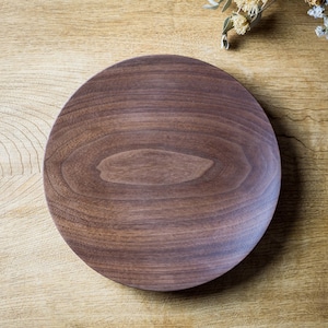 ウォールナット材 7寸ウッドプレート（パン皿・木の皿・木製プレート）／Canaria Wood Works