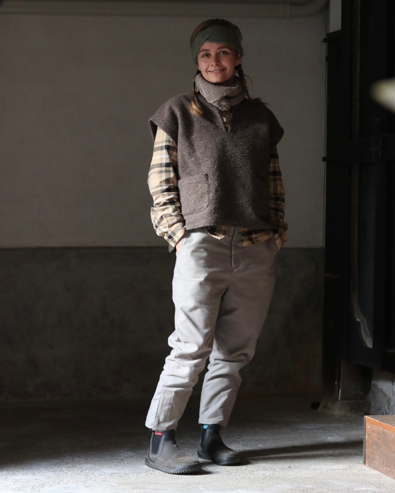 乘鞍印　モールスキン モンペズボン