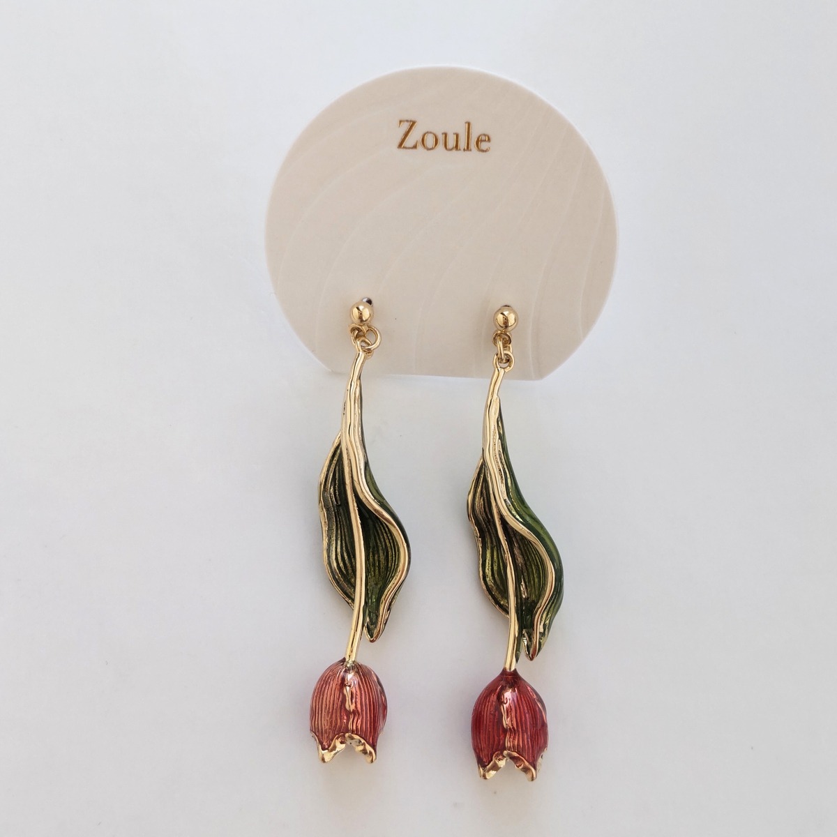 Zoule Tulipsピアス チューリップ 花 レッド ゾーラ 送料無料 | 京都の 