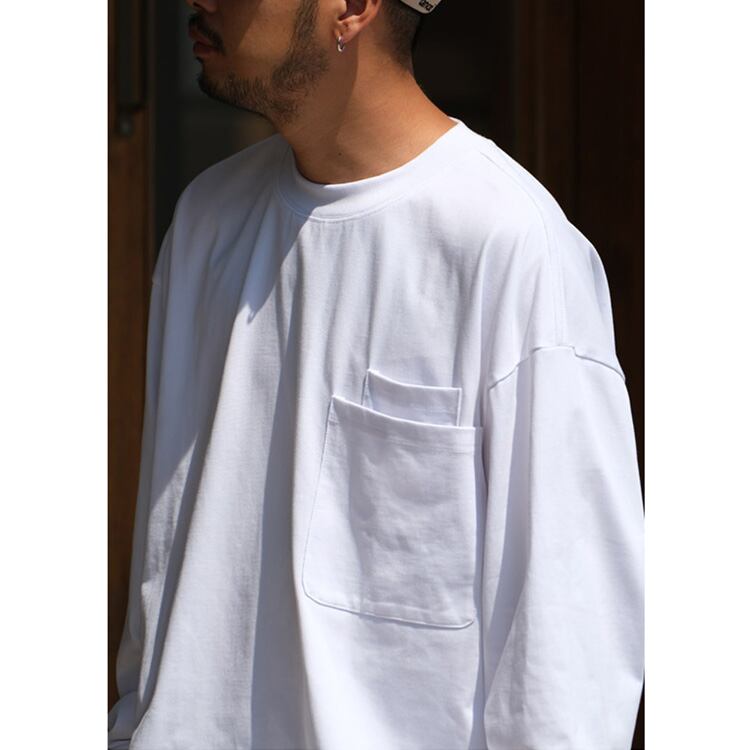 ★DOUBLE POCKET SIMPLE BASIC T-SHIRT　　　23254