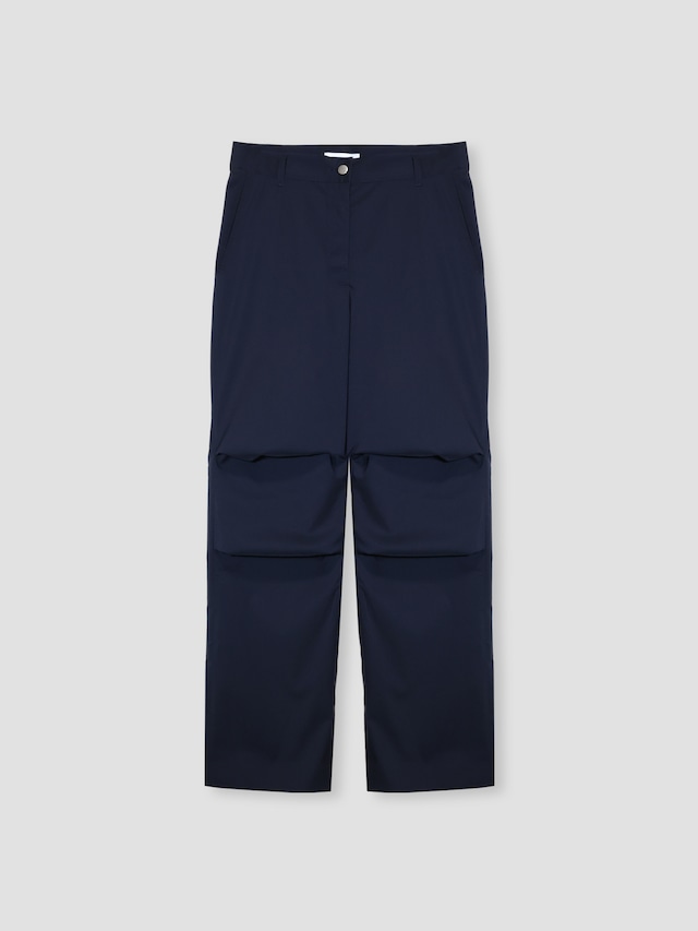 ICE & TECHNO | KNEE TUCK SLACKS (NAVY)