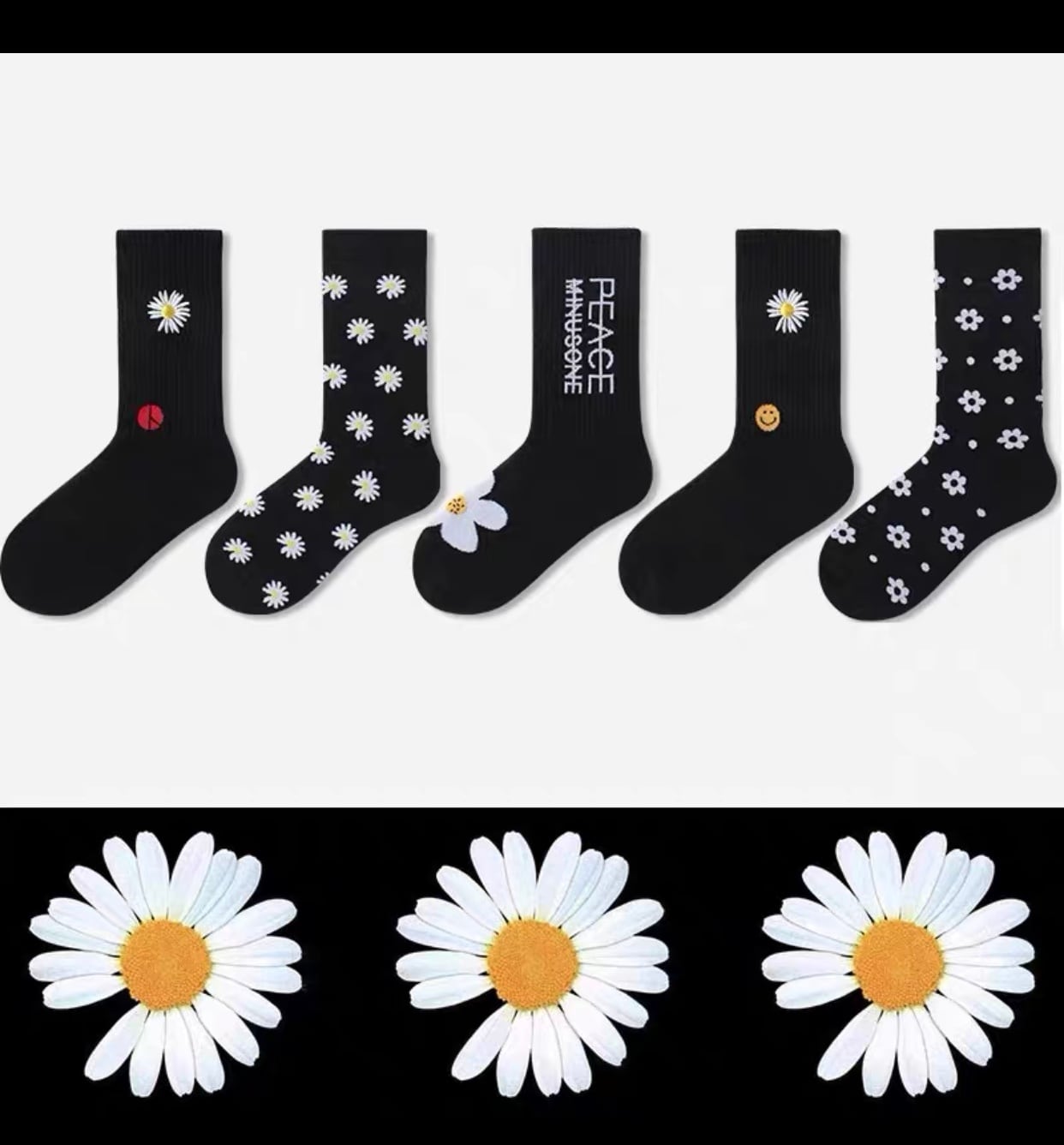 PEACEMINUSONE SOCKS ソックス ネオン イエロー グリーン