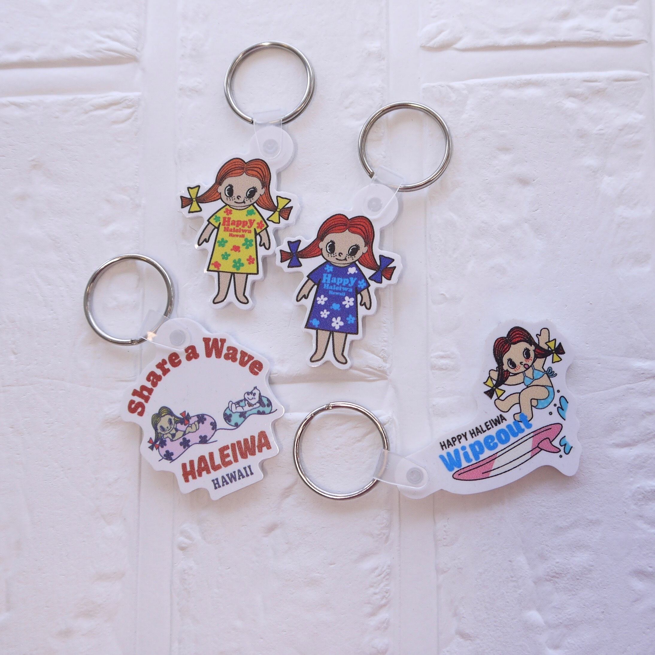 ☆ハワイ直輸入 キーリング ☆HAPPY HALEIWA/ハッピーハレイワ