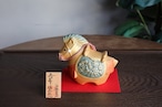 博多人形　干支午 進作 寿午(金)