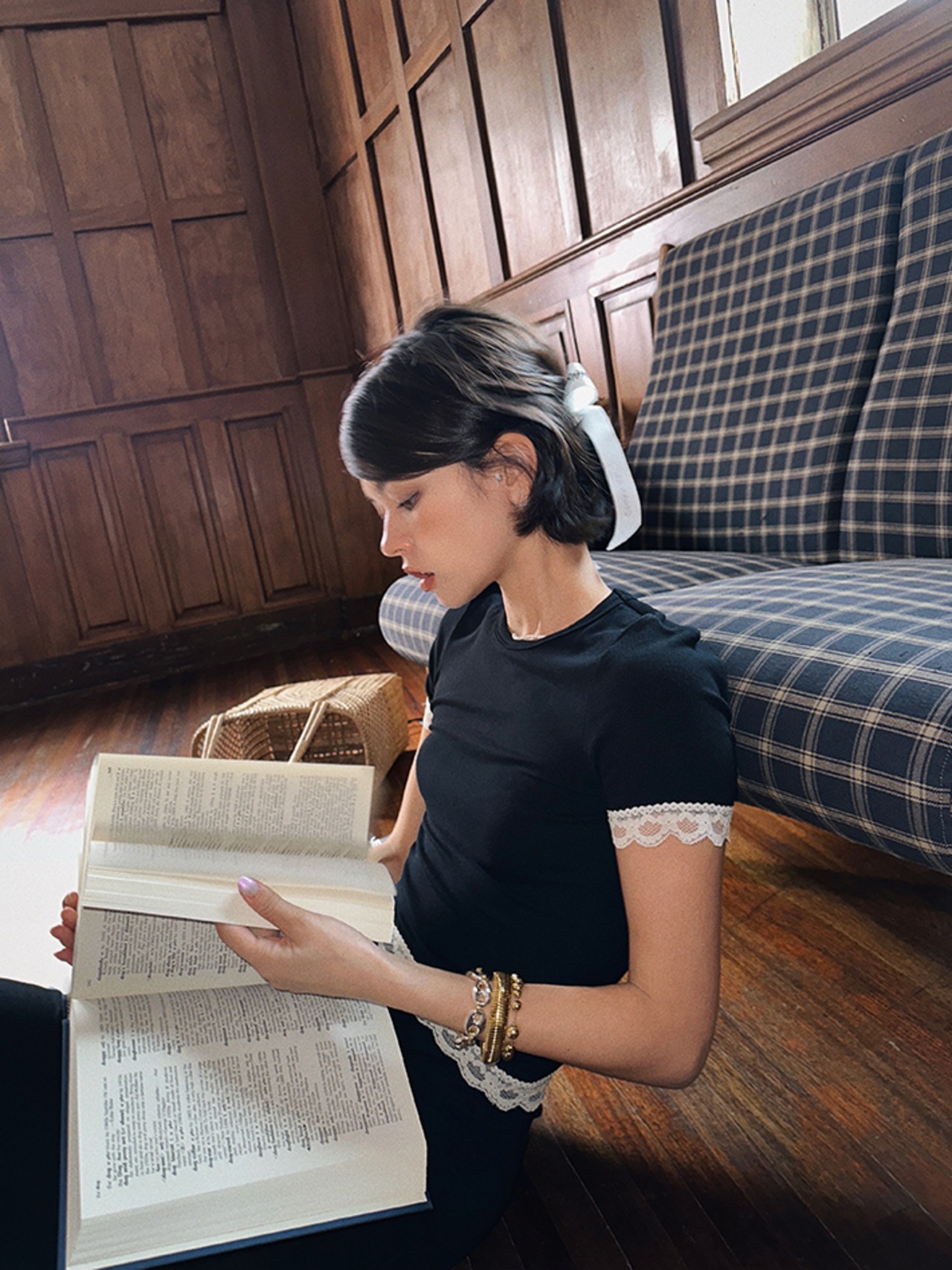 French lace stretch dress【H00011】