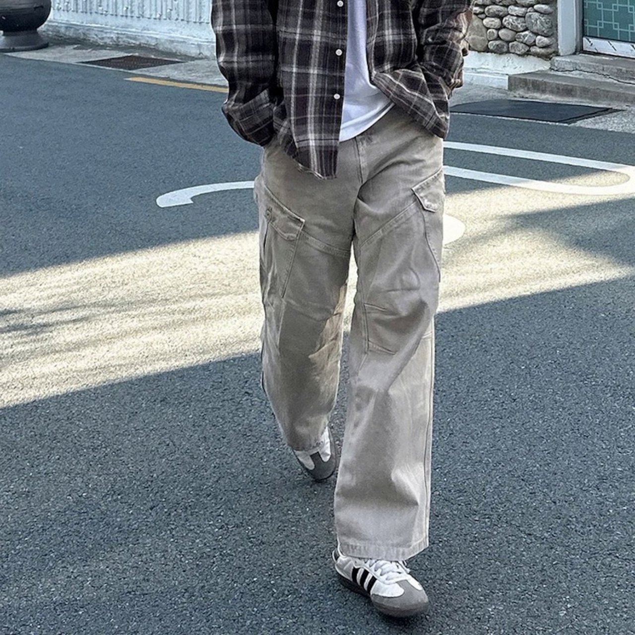 ベージュワークルーズデニム　1262