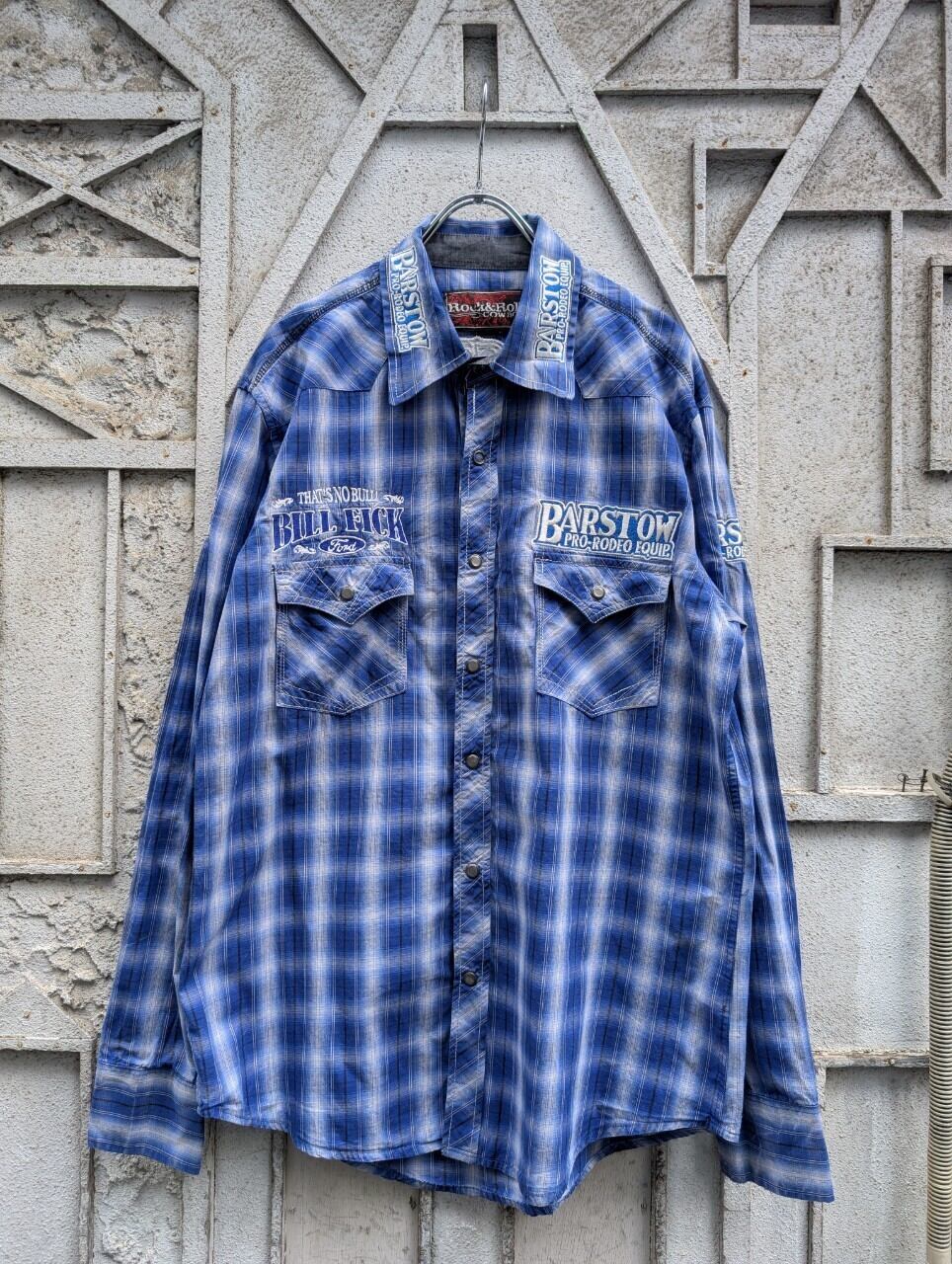 "WESTERN OMBRE CHECK SHIRT"