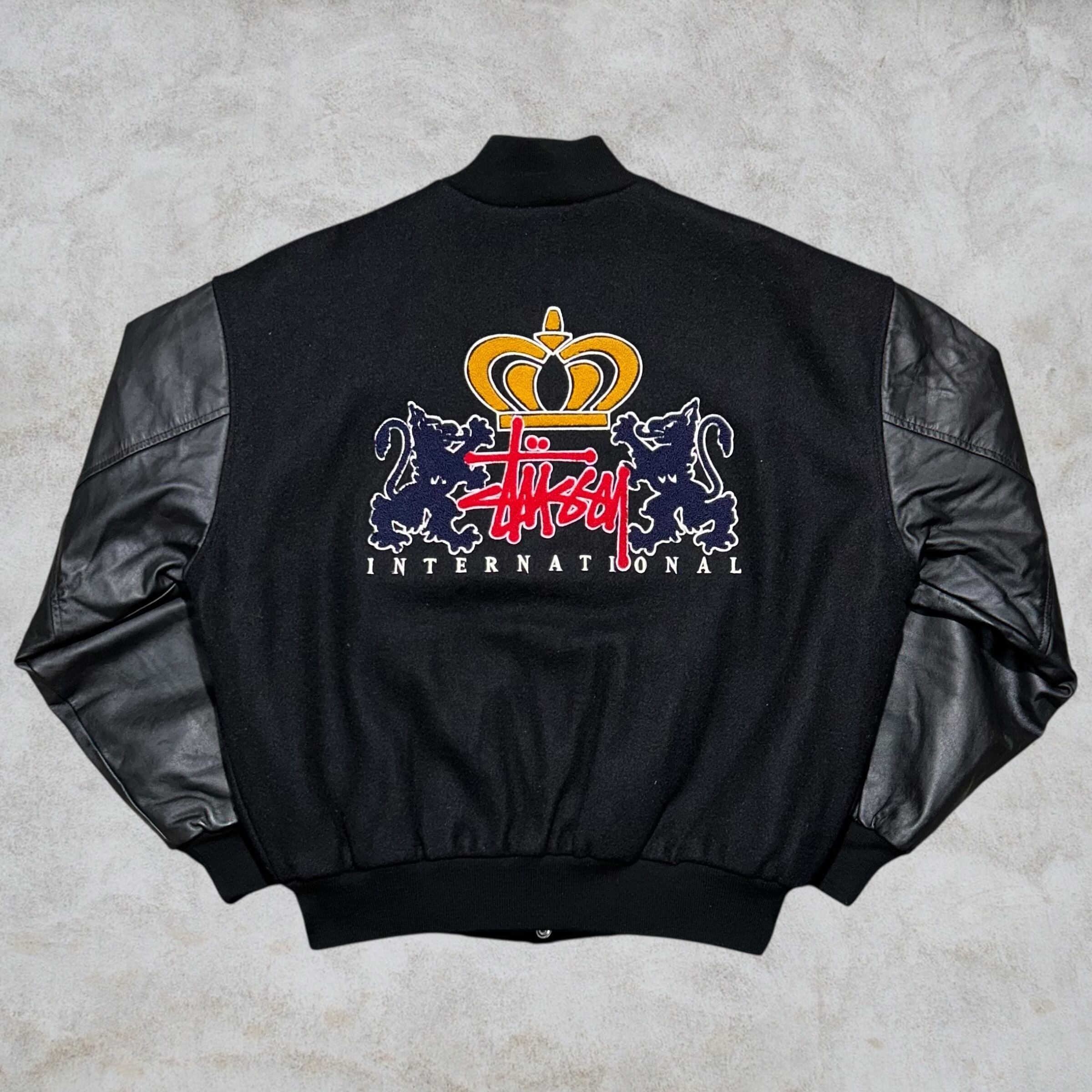 Special!!】00's old stussy Varsity Jacket ”スタジャン” ”I.S.T.