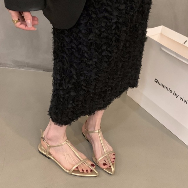 pointed toe flat sandals 10821