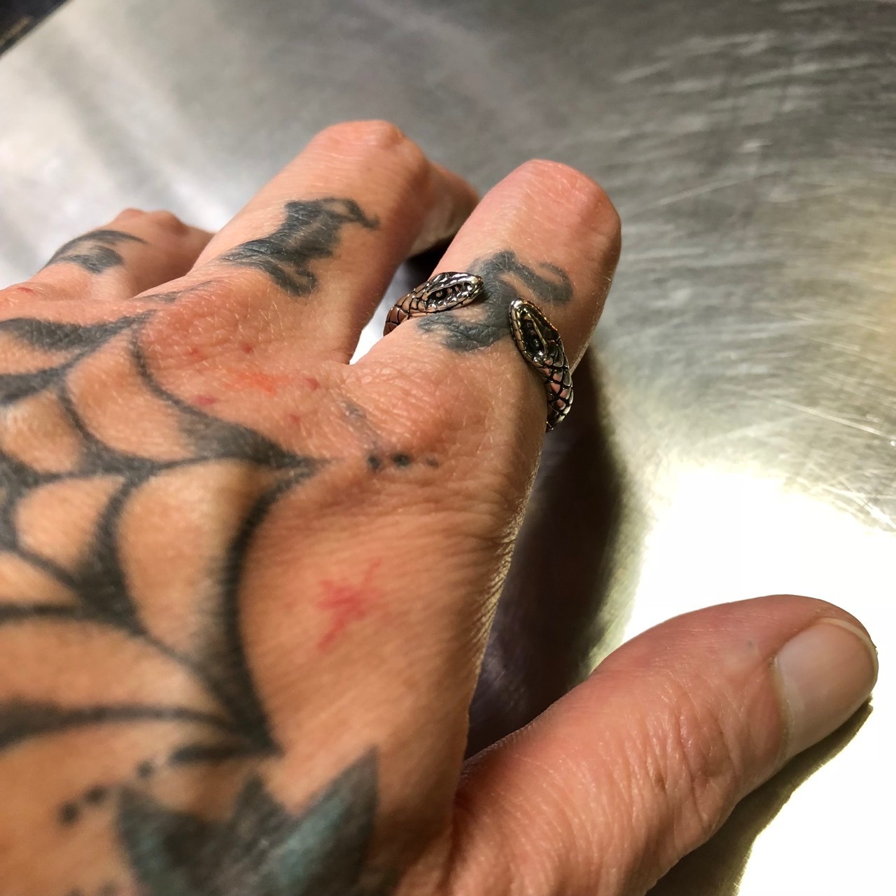 TWO HEADED SNAKE RING / スネークリング
