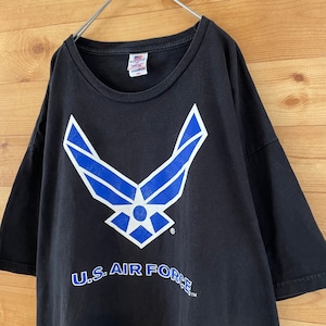 【BAYSIDE】USA製 AIR FORCE Tシャツ ロゴ XXL ビッグサイズ エアフォース ベイサイド US古着 アメリカ古着