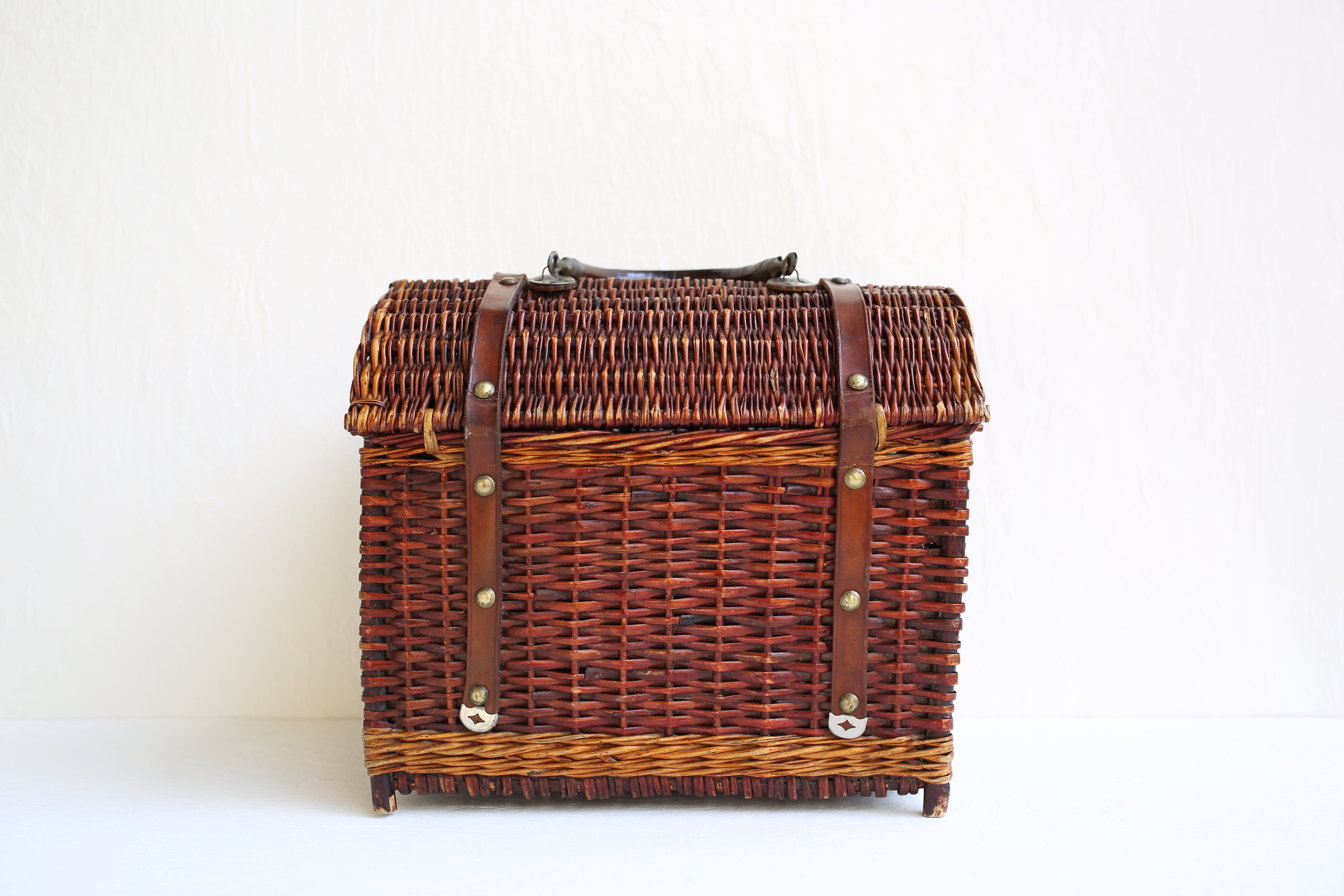 フランス アンティーク ヴィンテージ パニエ ピクニックバスケット