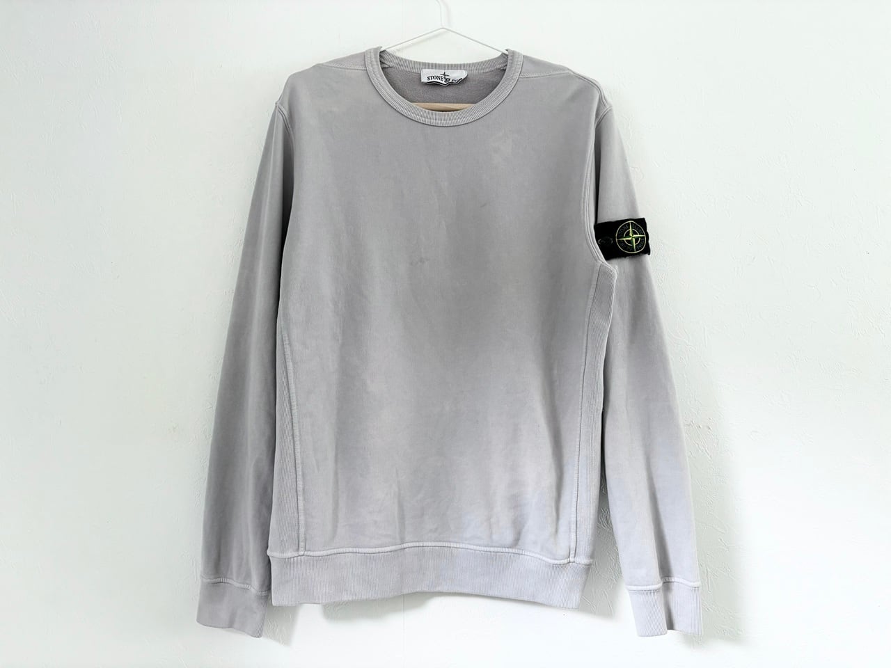 STONE ISLAND Heavy cotton sweatshirt GRAY