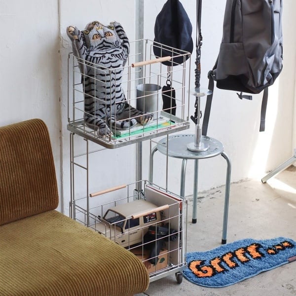 インダストリアルランドリーワゴン ジンク | a gleam