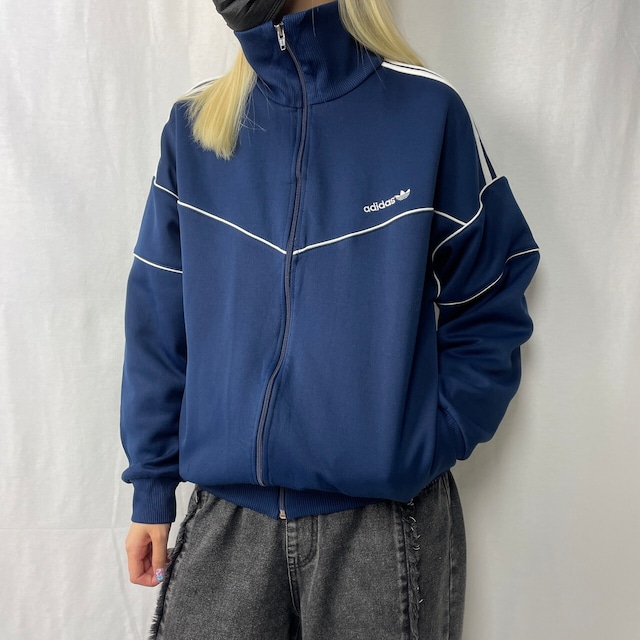 80年代 adidas アディダス ハイネック トラックジャケット メンズS-M 