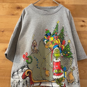 【DELTA】Dr.Seuss ドクタースース グリンチ 半袖 Tシャツ XL 両面プリント クリスマス US古着 アメリカ古着