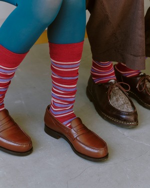 Border line wool Short men