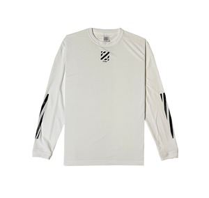 【 ZION 】Z LINE L/S TEE WHITE プラクティスウェア