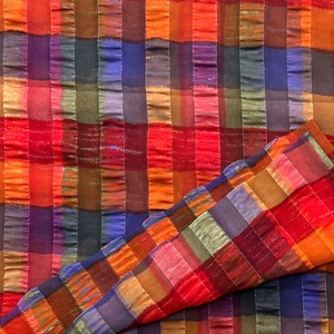 ★NY147◆4m◆ポリエステル100%ワッシャー加工生地◆カラフル