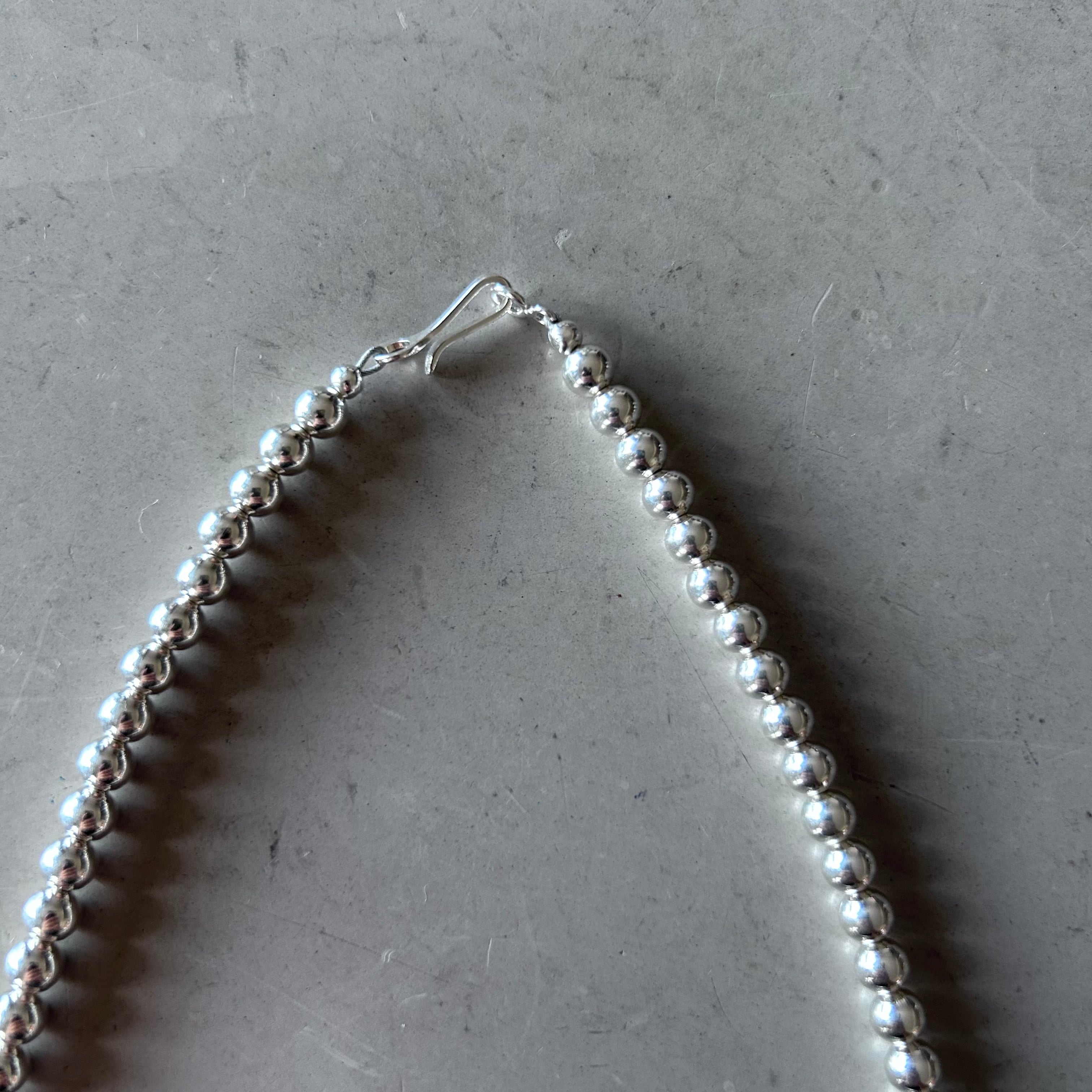 5㍉40㌢ シャイニー Navajo Pearl Necklace ナバホパールネックレス