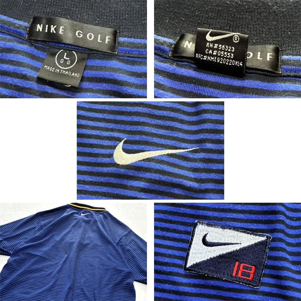 1点物◇ナイキNikeゴルフ90sビンテージ半袖ポロシャツ古着LメンズXL