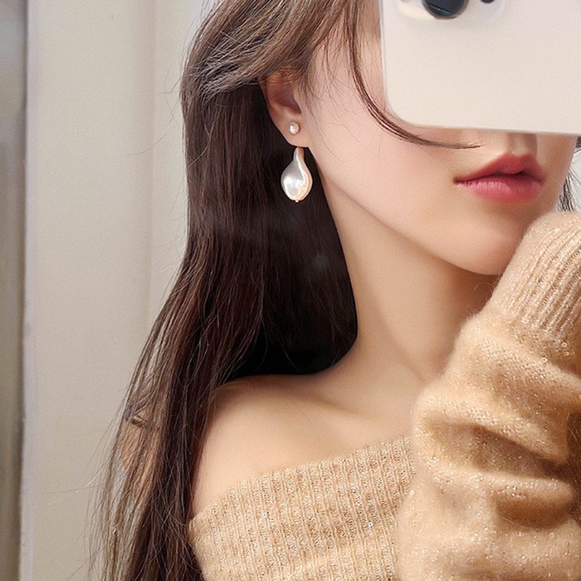 パールドロップピアス　40836