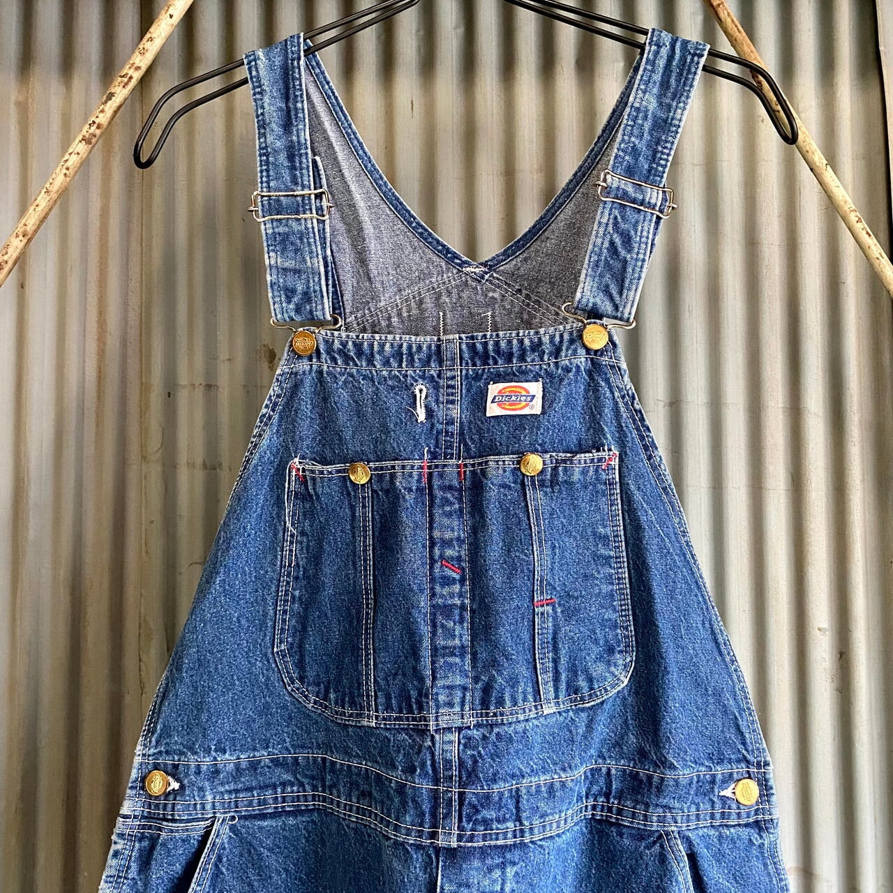 ディッキーズ ロゴ オーバーオール サロペット 50 デニム パンツ USA  