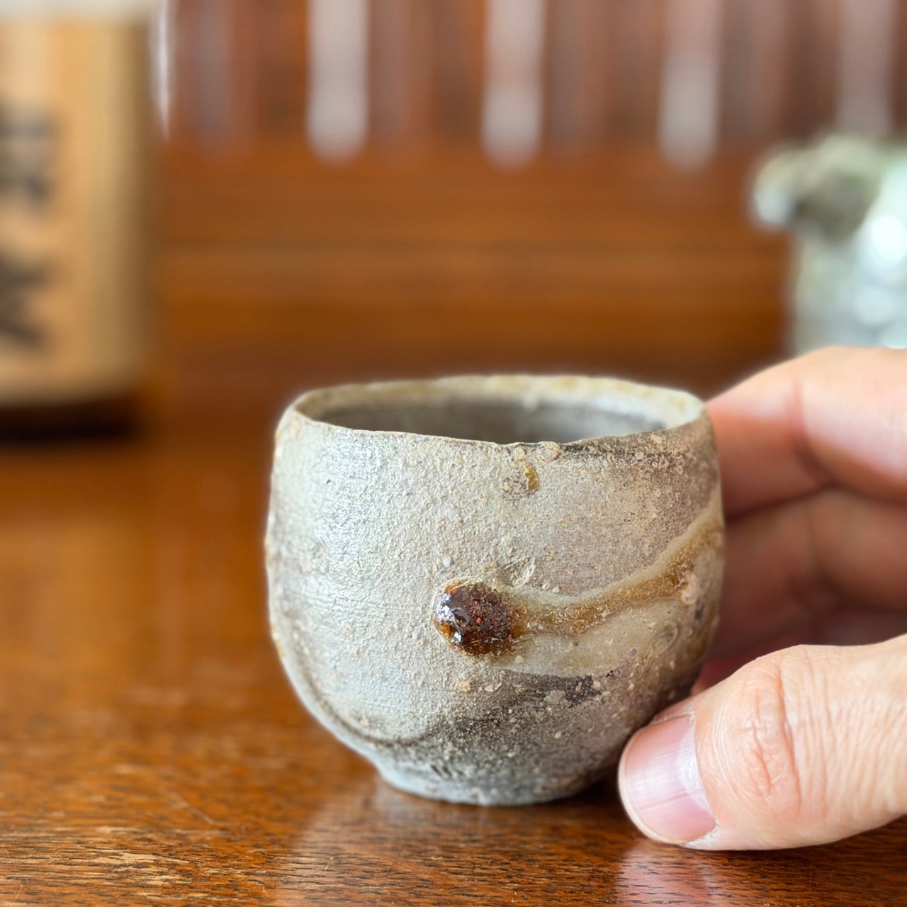 【 炭化 ぐい吞み ※一品作 】■迫 能弘・よし工房 信楽焼