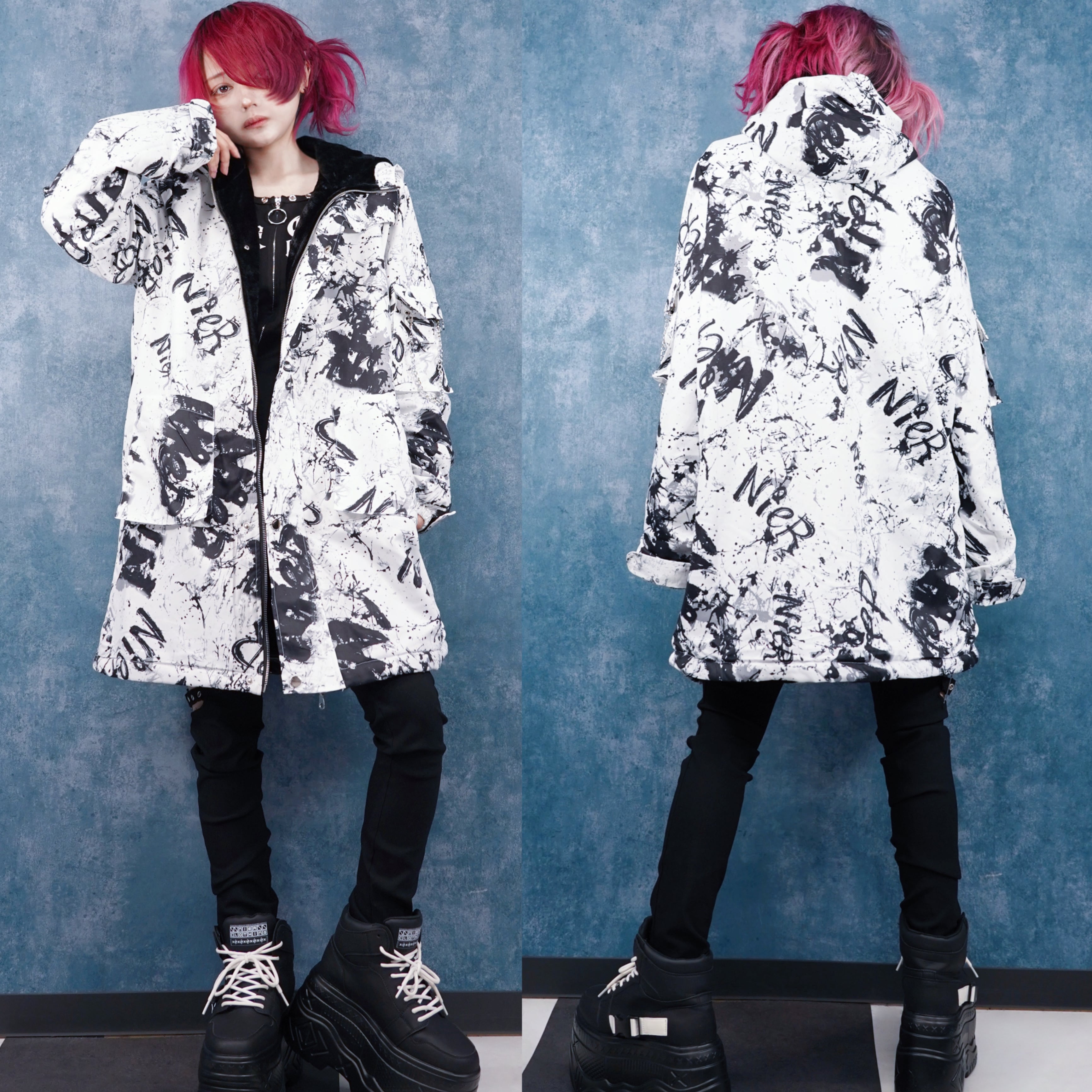 防寒WHITE CRASH LONG OUTER【内側フランネル仕様】 | NIER CLOTHING