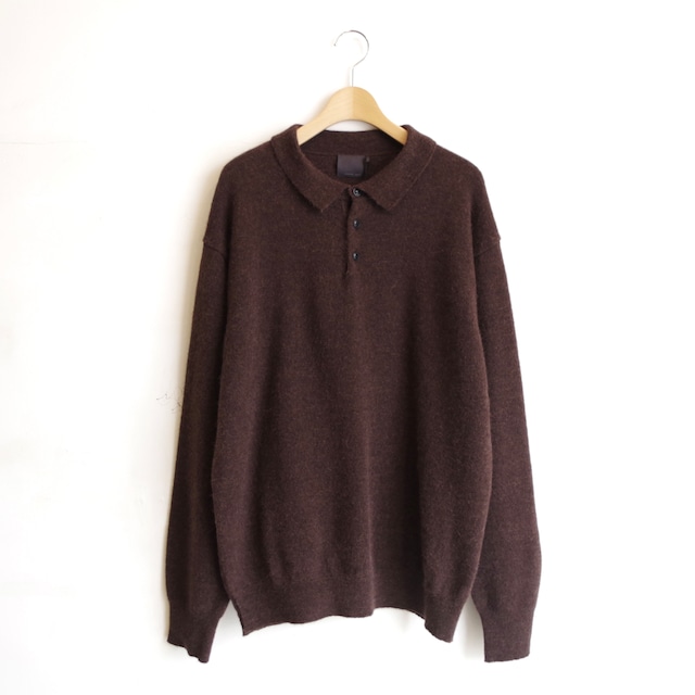 comm.arch. Alpaca Wool Smooth Knitted Polo
