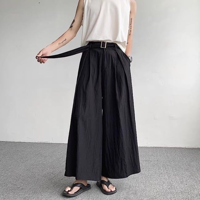 Belted Wide Pants【TR3313】