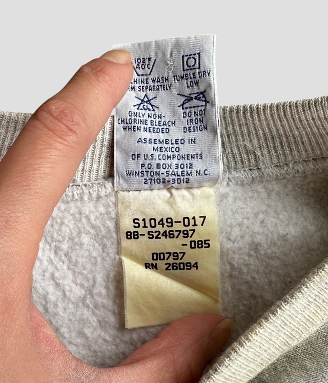 -Champion- Vintage 90s L Reverse Weave Sweat WHEATON SOCCER