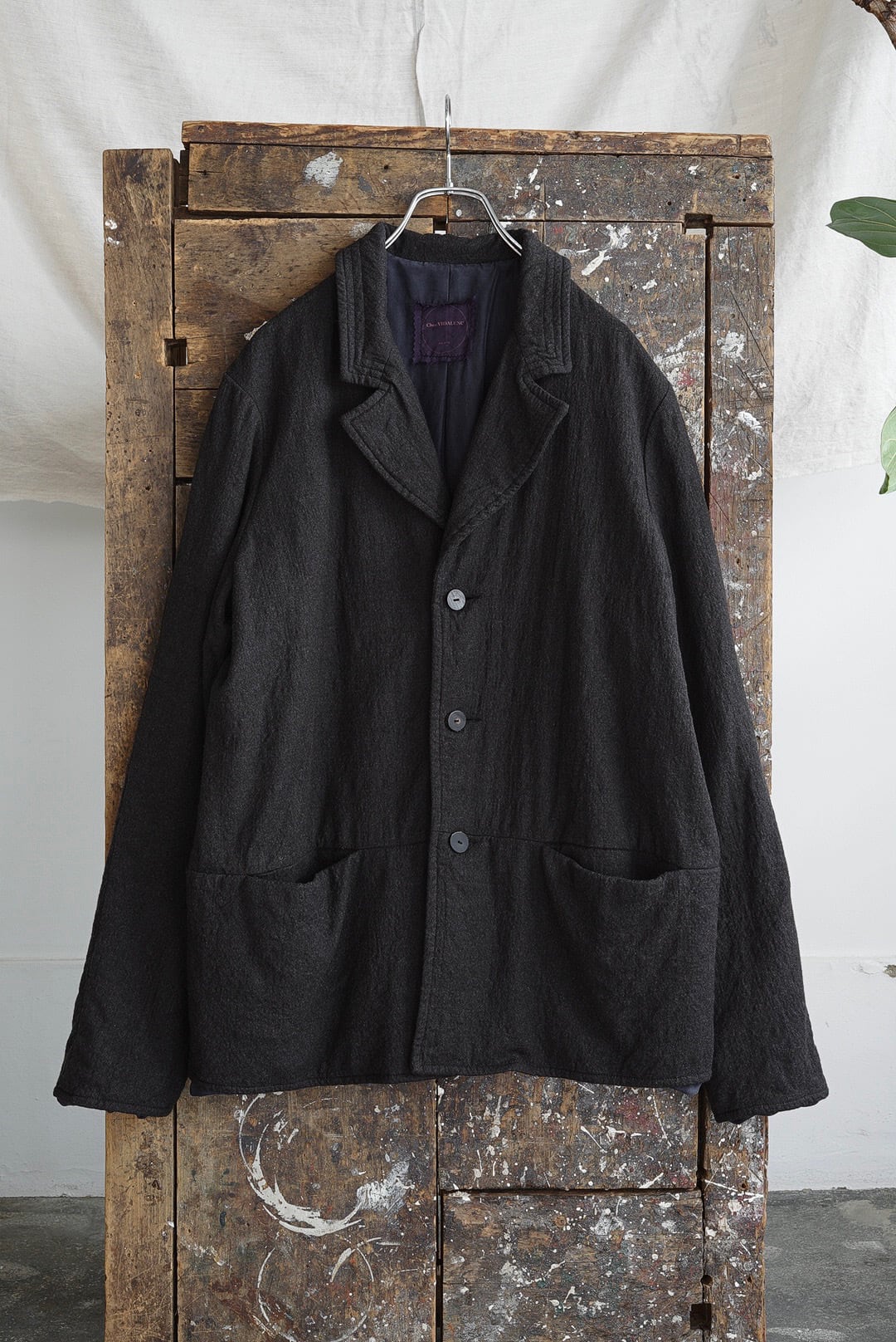 CHEZ VIDALENC - JACKET TIPPI / BOILED WOOL | Brownie
