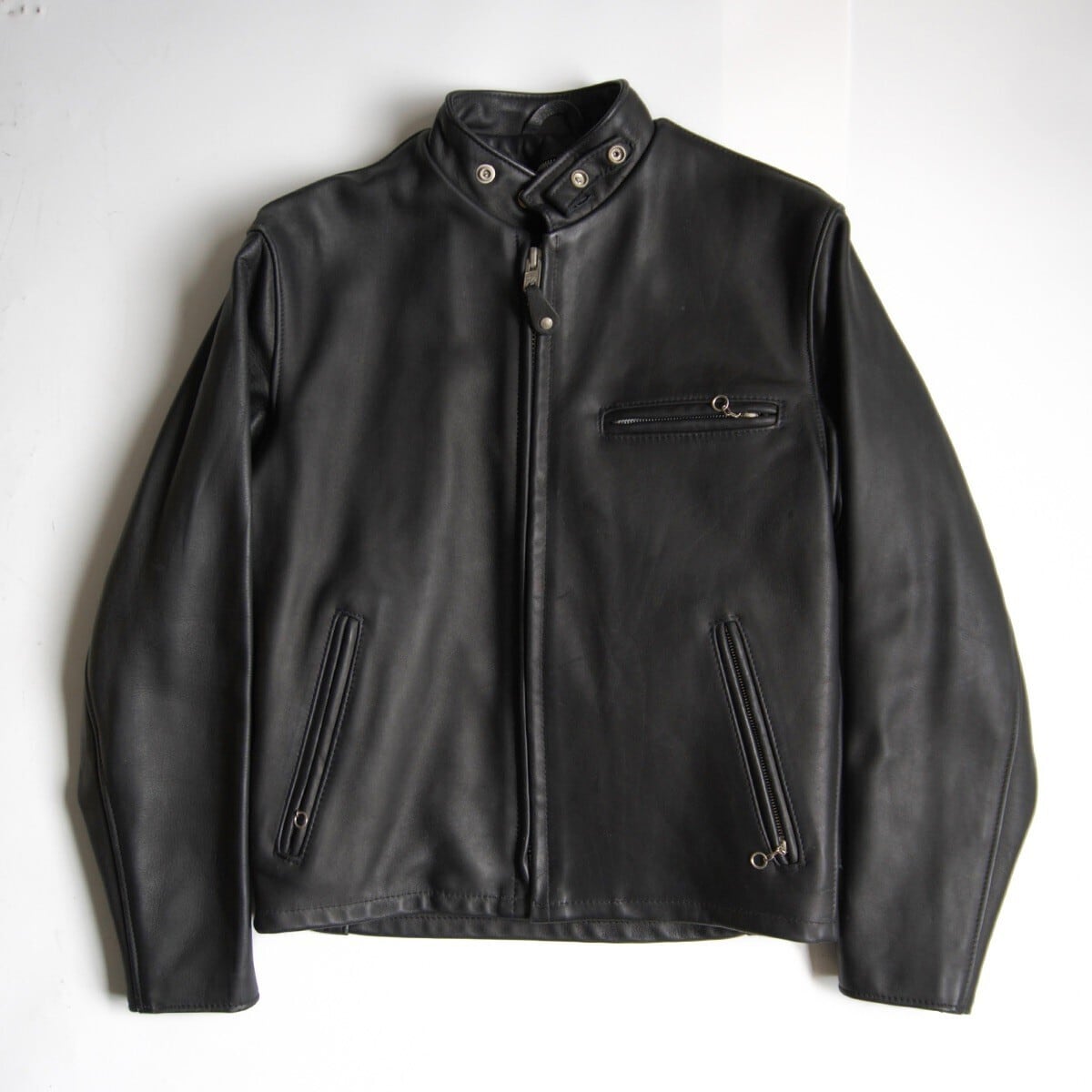 schott 618 ダブルライダースジャケット 32 美品 32インチ ダブル