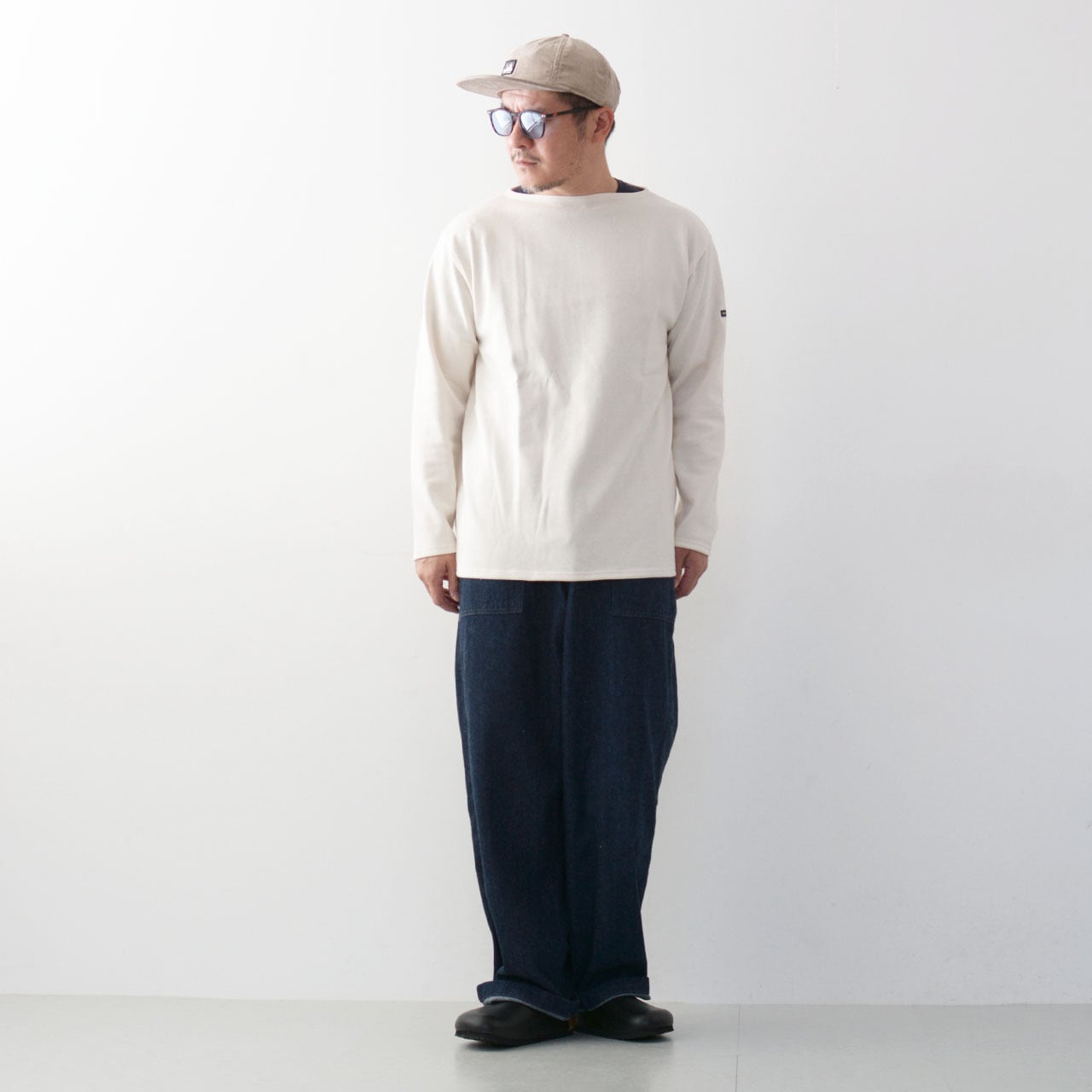 SAINT JAMES [OUESSANT SOLID - ECRU] [sol-ecru] セントジェームス