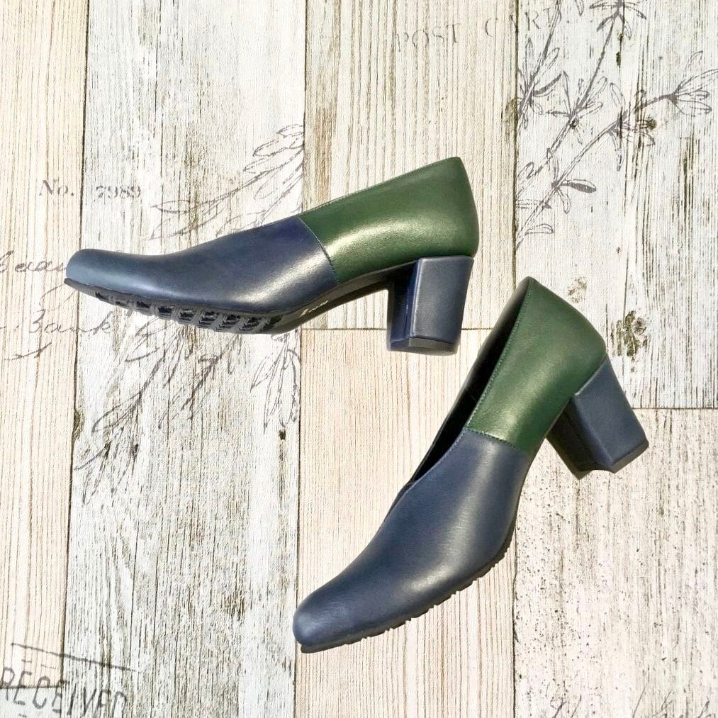 Vゴムポインテッドパンプス