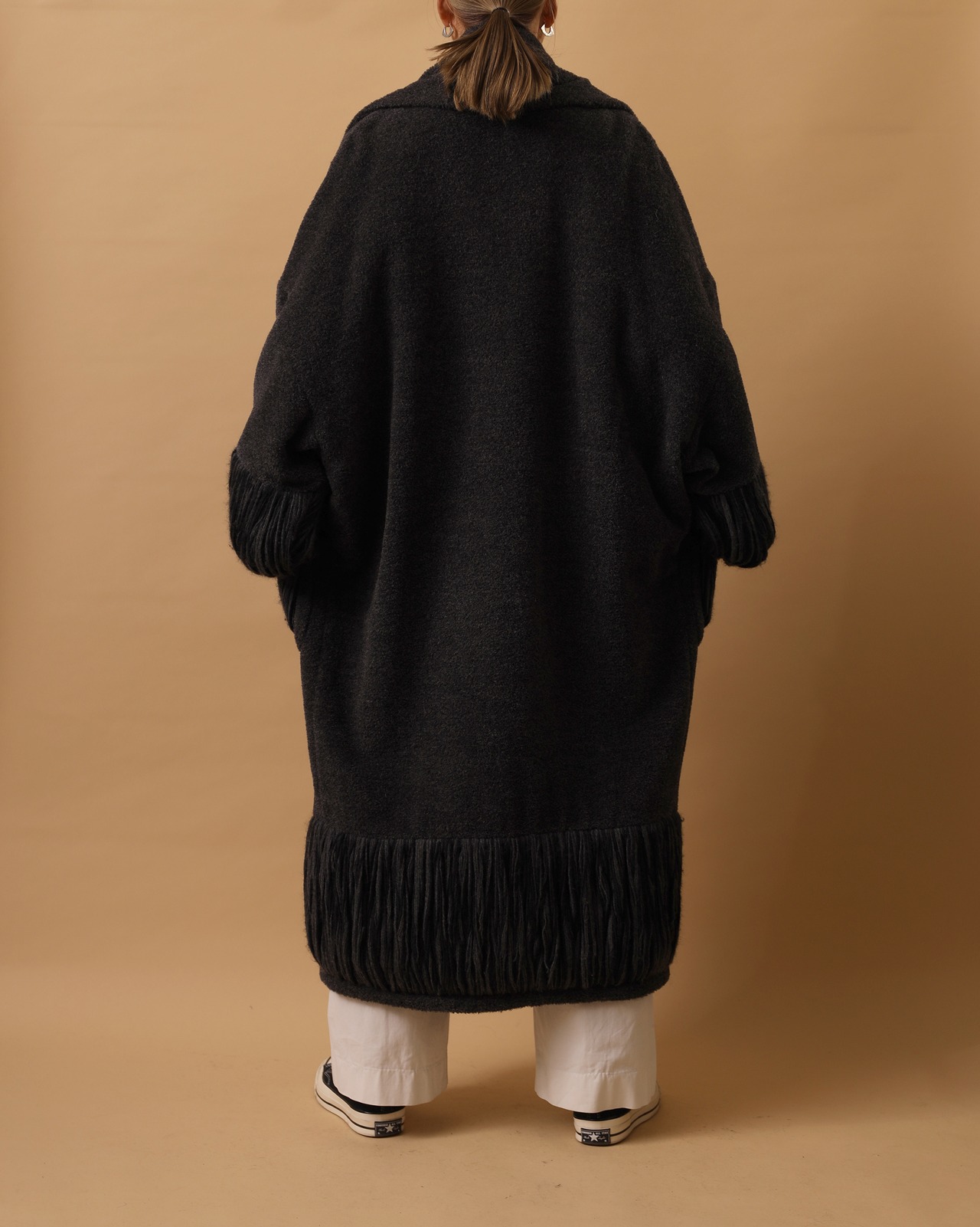 1980's Fendi / Long Point Collar Coat