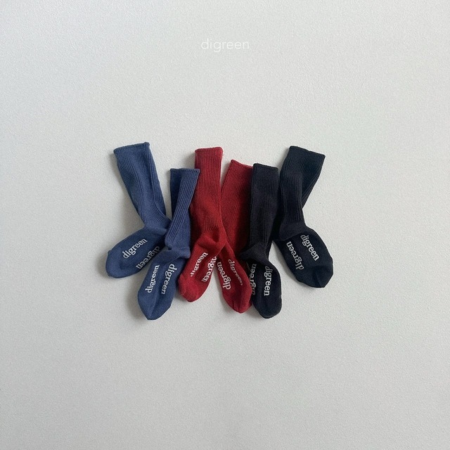 digreen25wn_Tone-Down Black Socks Set