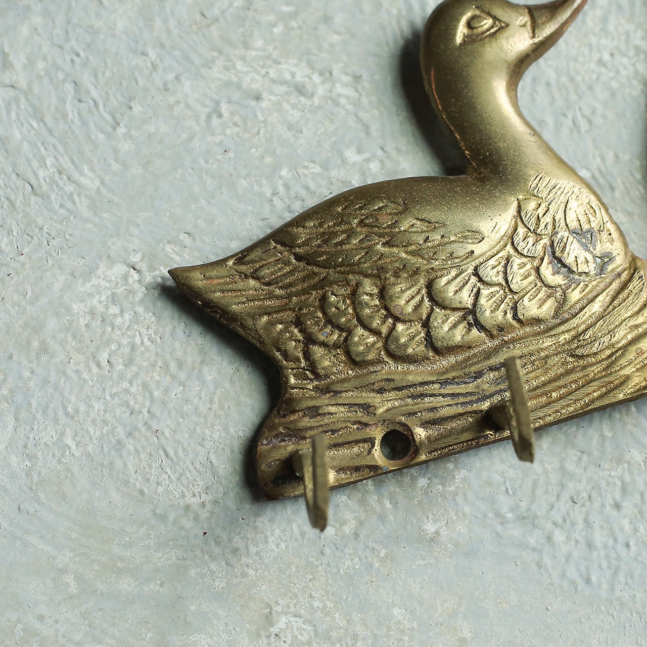 仲睦まじいアヒルのウォールフック