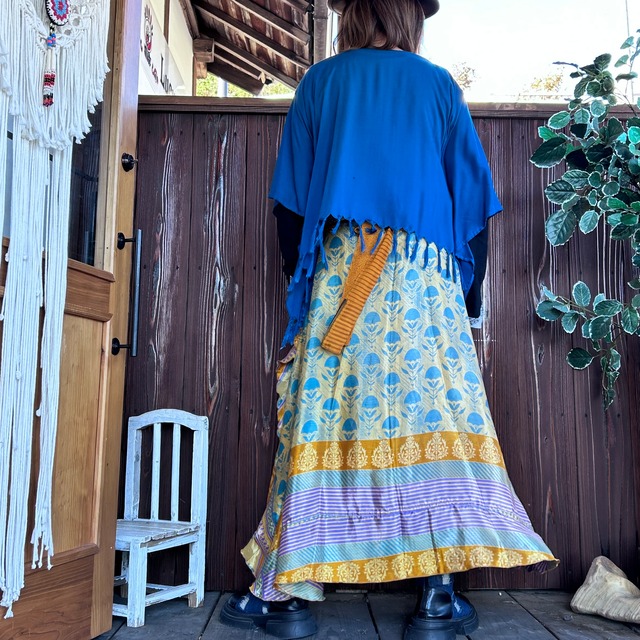 シルク巻きスカート1206