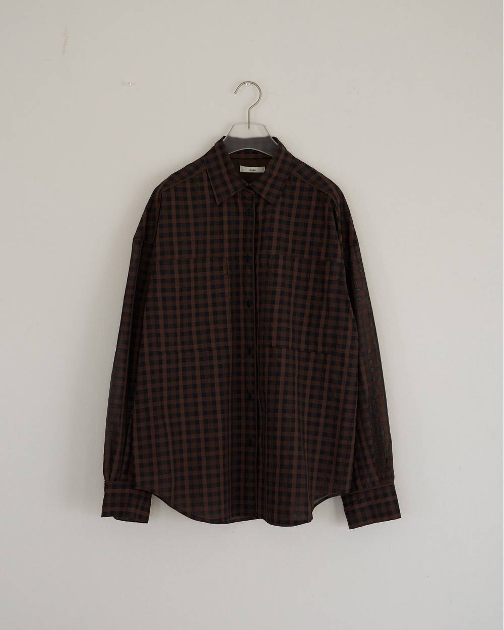 anuke(アンヌーク) Sheercheck Over Shirts | サウスオレンジ｜メンズ