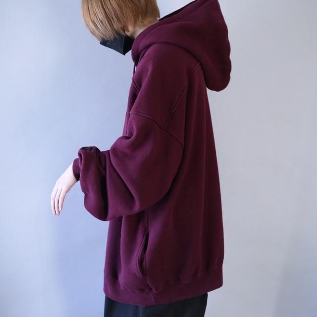 "STARTER " XXL over silhouette good coloring henry neck sweat parka