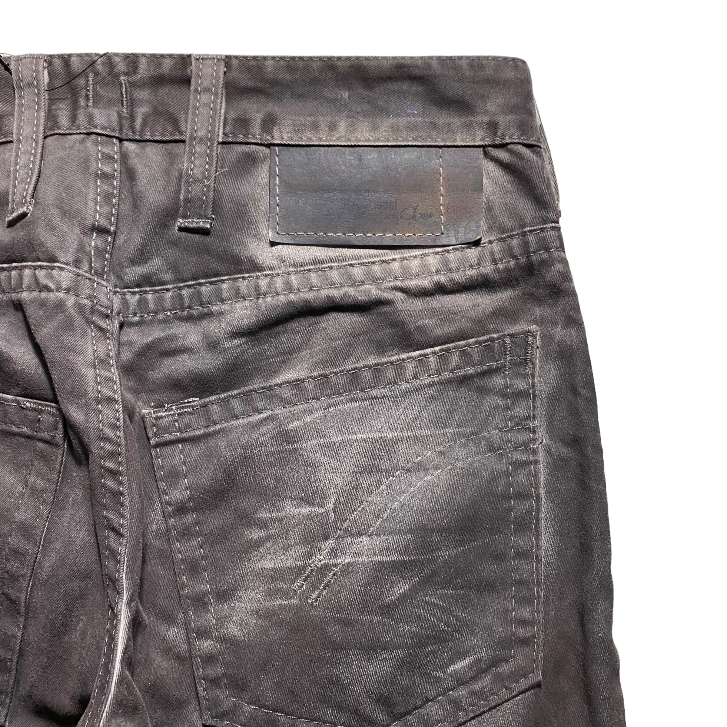 Neil BARRETT コーティングデニムarchiv NEIL BARRETT overdye denim pants | NOIR ONLINE